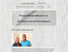Tablet Screenshot of praxiskloecker.de
